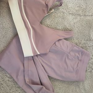 Fabletics activewear lounge set in mauve